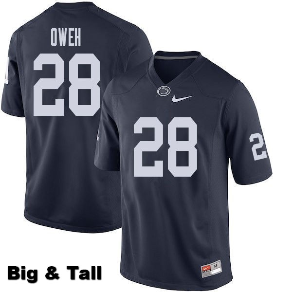 NCAA Nike Men's Penn State Nittany Lions Jayson Oweh #28 College Football Authentic Big & Tall Navy Stitched Jersey TBU6498UN